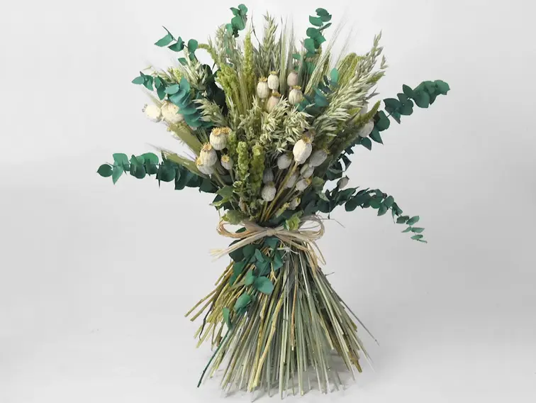 DIY - Droogboeket naturel/groen "Green Secret"