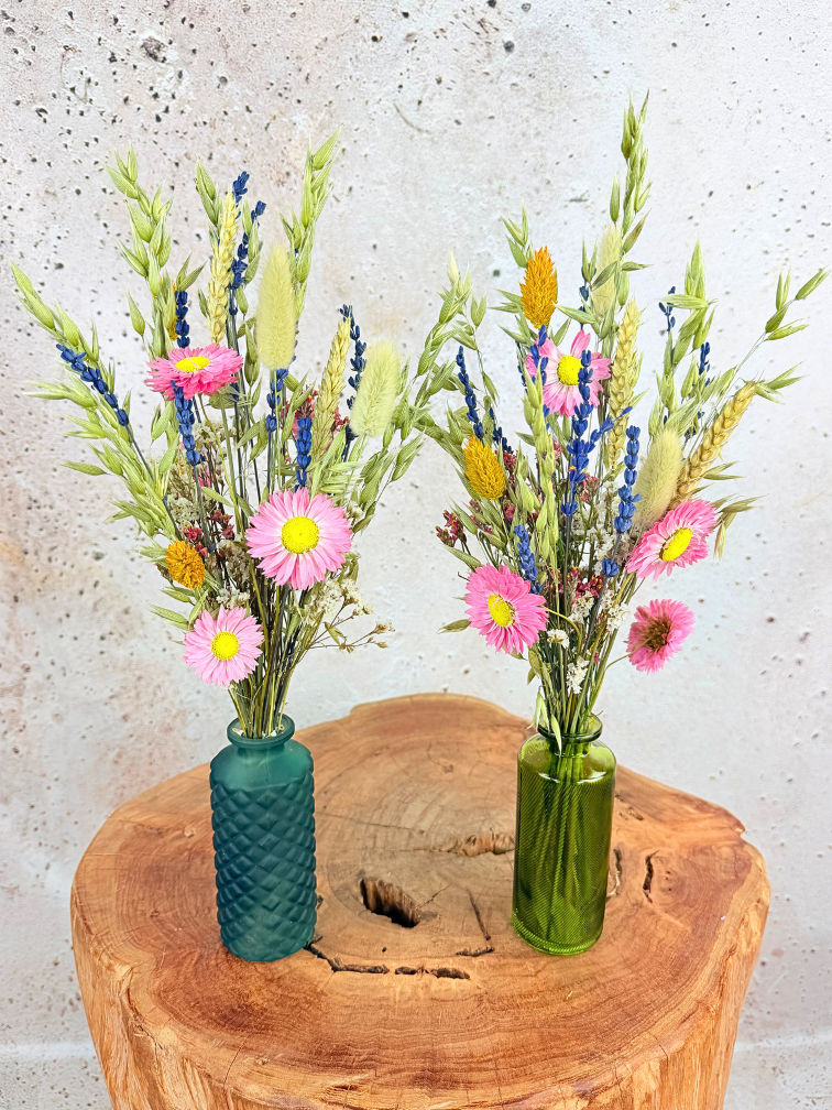 Droogbloemen in vaasje - Deluxe