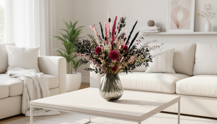 Droogbloemen boeket "Luxury Night"  | 60cm