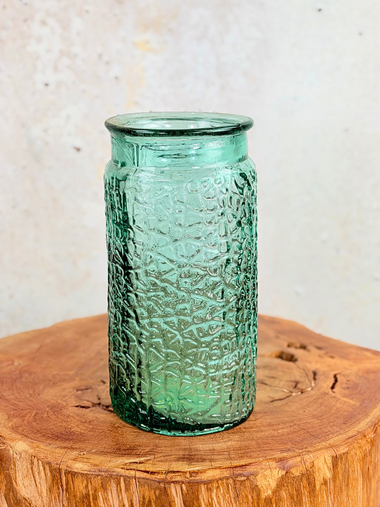 Vaas met structuur "Ecoglas" | ø12xH26cm