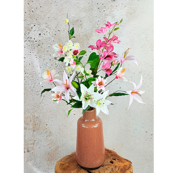 Zijden boeket "Perfect Roze" | 70cm