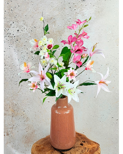 Zijden boeket "Perfect Roze" | 70cm