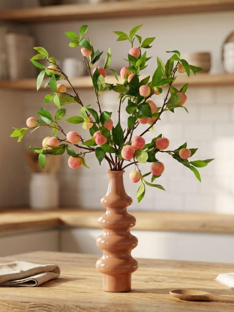 Zijden boeket "Peaches" | 80cm