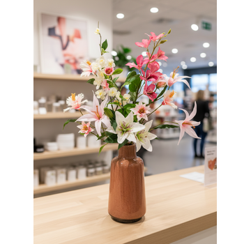 Zijden boeket "Perfect Roze" | 70cm