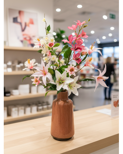 Zijden boeket "Perfect Roze" | 70cm