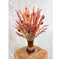 Droogboeket "Sweet Kiss" | 40cm - inclusief vaas
