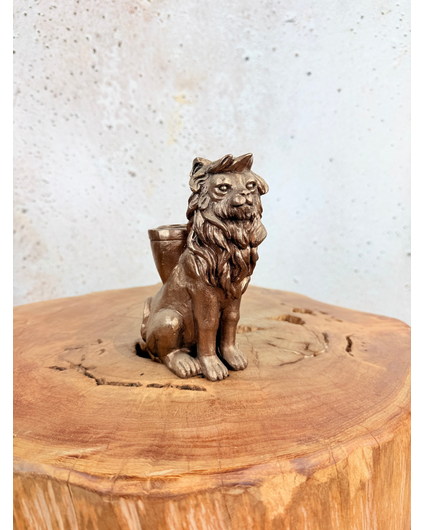 Bronzen Leeuwtje (kandelaar) | 15cm