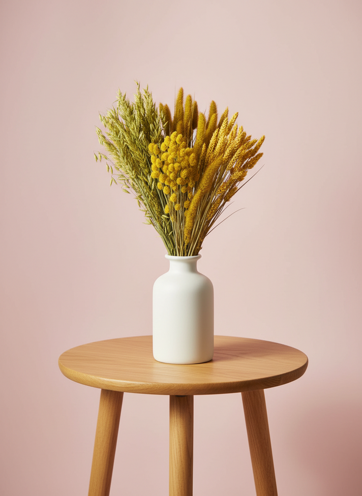 DIY - droogbloemen mix "geel"