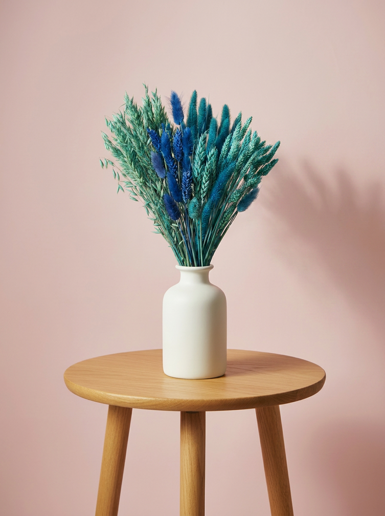 DIY - droogbloemen mix "blauw"