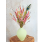 Droogbloemen boeket "Tropical Jungle" | 40cm - inclusief vaas