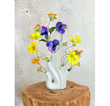 Zijden boeket "Greetjes Grace"- incl. vaas