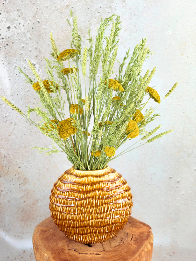 DIY - Droogboeket "Opa's Tuin" - inclusief vaas