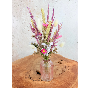 Droogbloemen boeket 'Little Darling' - met vaasje