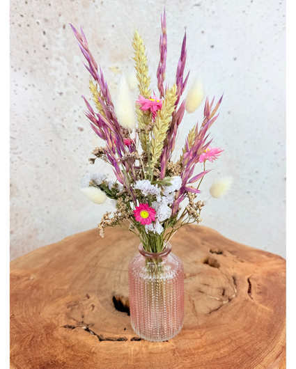Droogbloemen boeket 'Little Darling' - met vaasje