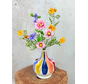 Zijden boeket ‘Lente Gevoel’ met vaas | 50cm