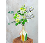 Zijden boeket ‘Elvenroot’ met vaas | 70cm