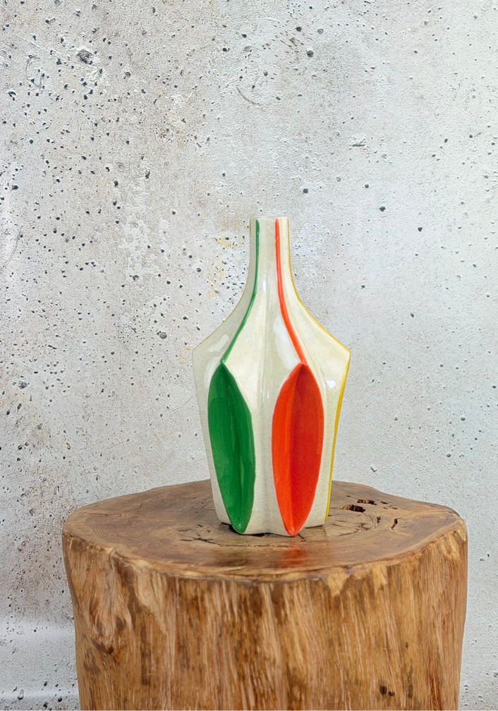 Zijden boeket ‘Elvenroot’ met vaas | 70cm