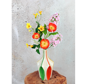 Zijden boeket ‘Pretty Flowers’ met vaas | 70cm