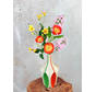 Zijden boeket ‘Pretty Flowers’ met vaas | 70cm
