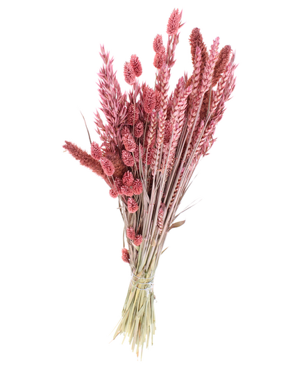 DIY - droogbloemen mix "frosted pink"