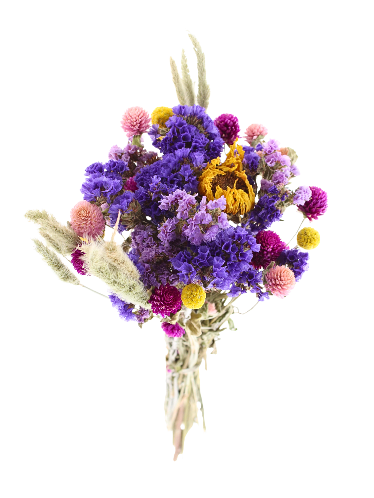 Droogboeketje "gekleurd" | 30cm