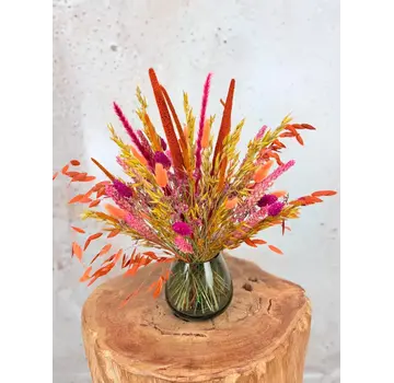 Droogboeket "Autumn's Kiss" - incl. vaas | 35 cm