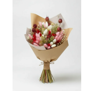 Veldboeket droogbloemen "Sweet Pink"| 45cm