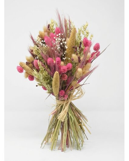 Veldboeket droogbloemen "Pink Haven" | 55cm
