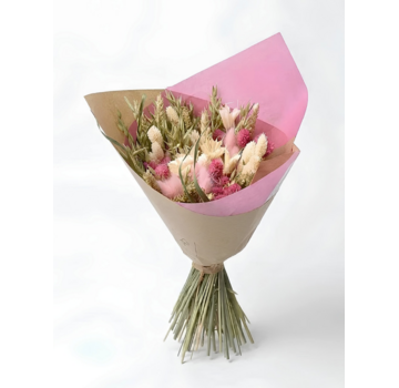 Veldboeket droogbloemen "Wild Blush" | 40cm