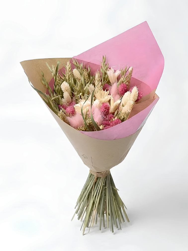 Veldboeket droogbloemen "Wild Blush" | 40cm
