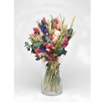 Droogboeket "Pastel Peach" | 50cm