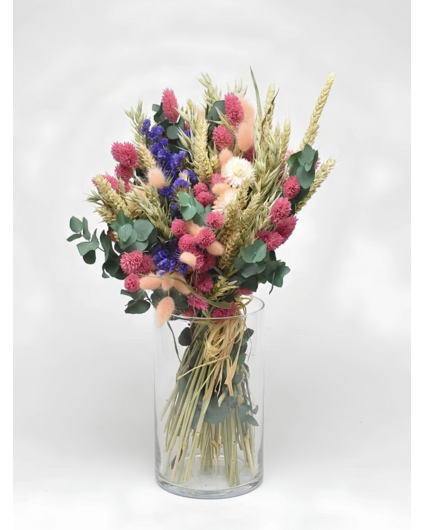 Droogboeket "Pastel Peach" | 50cm