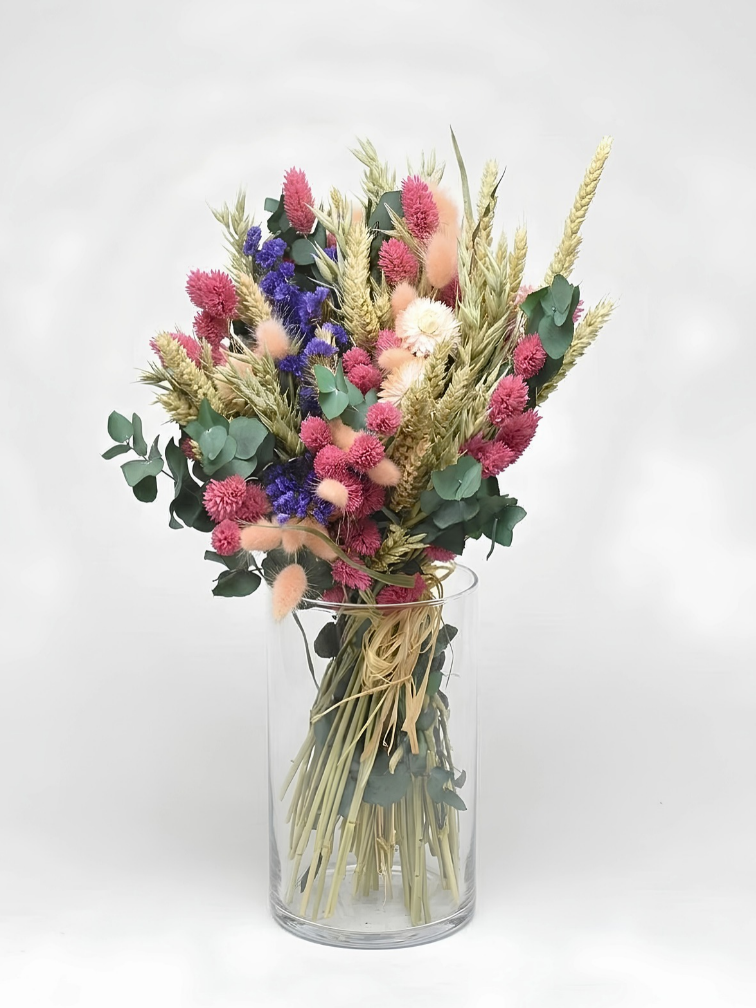 Droogboeket "Pastel Peach" | 50cm
