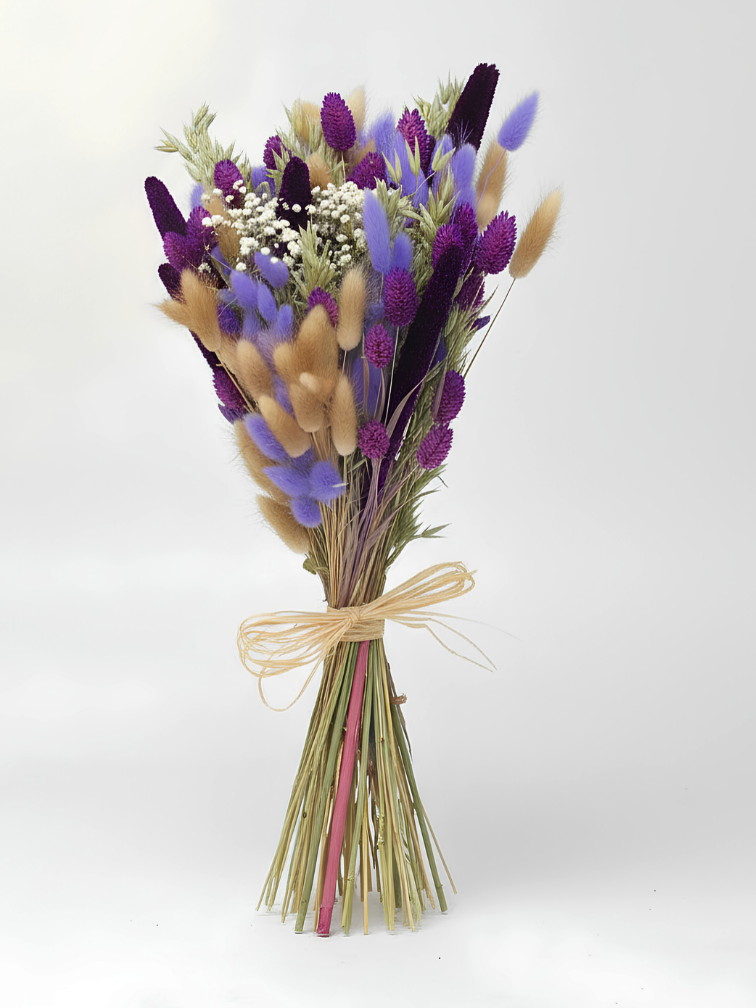 Droogboeket "Sweet Purple" | 60cm