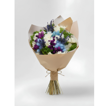 Droogboeket "Blauwe Droom" | 40cm
