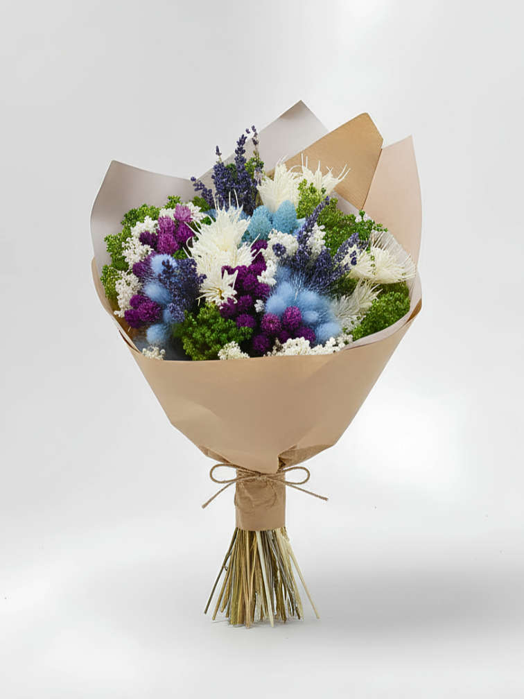 Droogboeket "Blauwe Droom" | 40cm