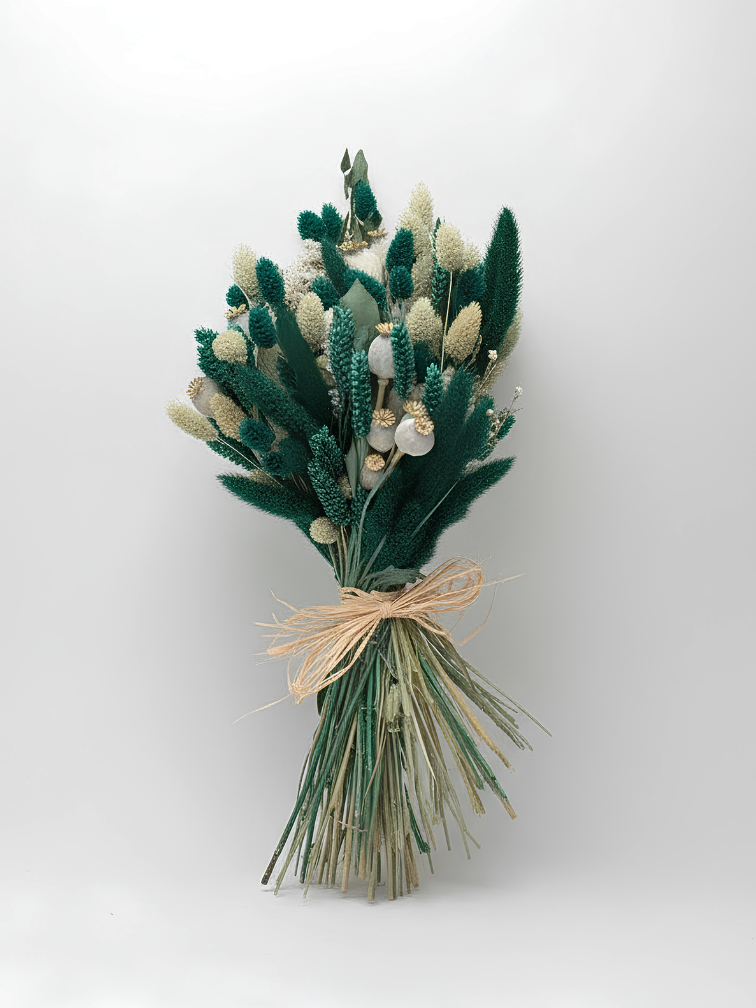 Droogboeket "Groene Droom" | 55cm