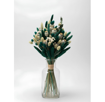 Droogboeket "Groene Droom" | 55cm