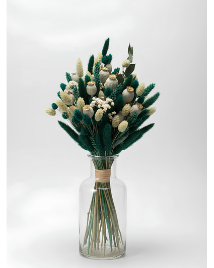Droogboeket "Groene Droom" | 55cm