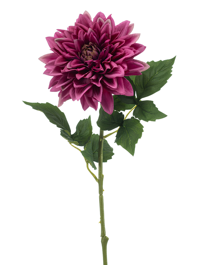 Zijden bloem "Dahlia" real touch" | paars