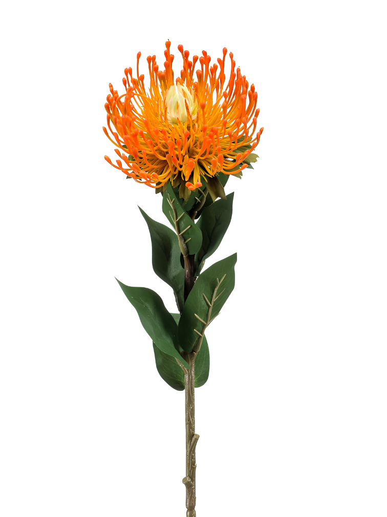 Zijden bloem "Nutans" orange | 72 cm