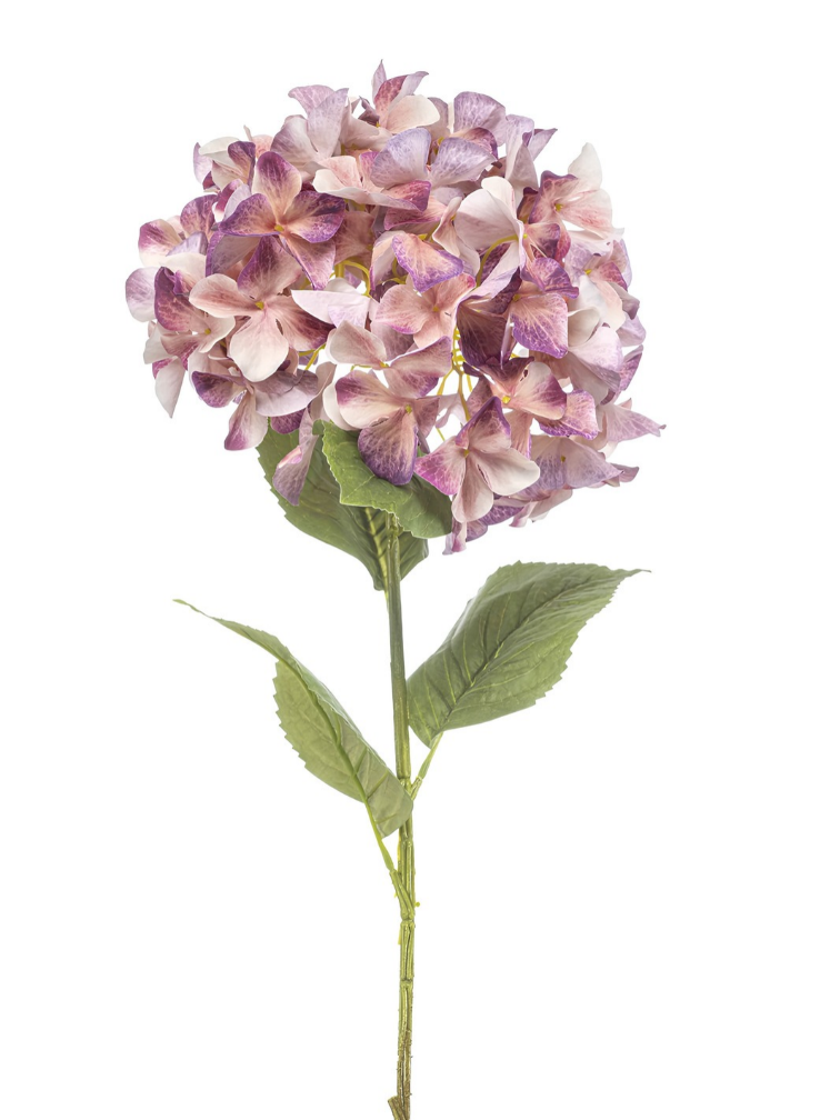 Zijden bloem "Hydrangea XL" paars | 90cm