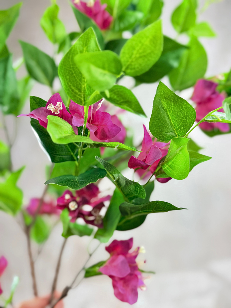 Zijden bloem "Bougainvillea" fuchsia | 120cm