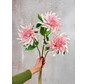 Combi-deal | Zijden bloemenbundel "Dahlia Twist" - roze