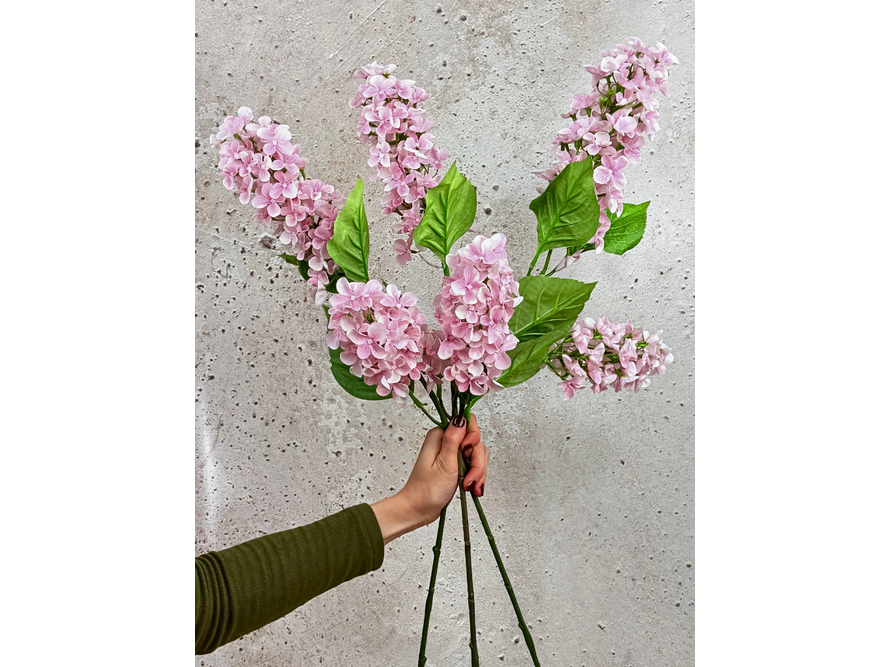 Combi-deal | Zijden bloemenbundel "Hydrangea Paniculata' - roze