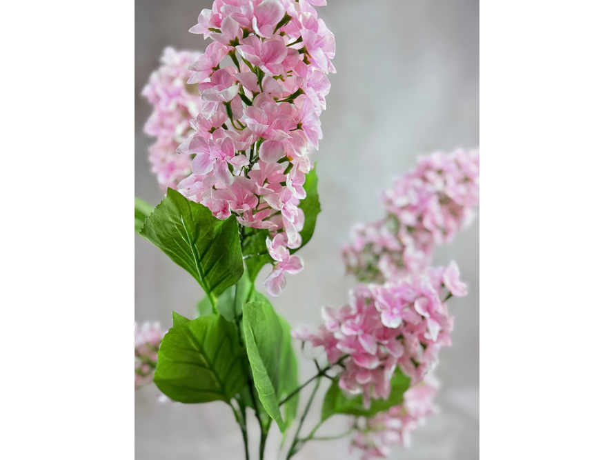 Combi-deal | Zijden bloemenbundel "Hydrangea Paniculata' - roze