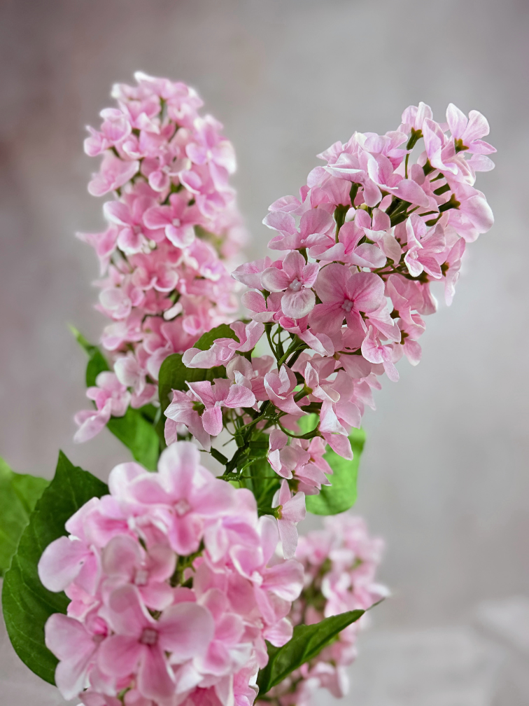 Combi-deal | Zijden bloemenbundel "Hydrangea Paniculata' - roze