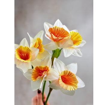 Combi-deal | Zijden bloemenbundel "Naricissen"