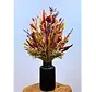 Droogboeket "Warm Sunset" (Large) - incl. matzwarte melkbus | 65cm