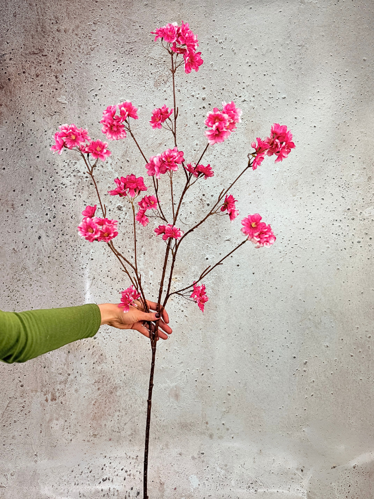 Zijden bloem "Cherry Blossom" Spray pink |126 cm